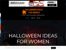 Tablet Screenshot of halloweenideasforwomen.com